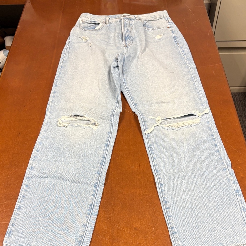 PacSun Women's Light Blue Straight Jeans